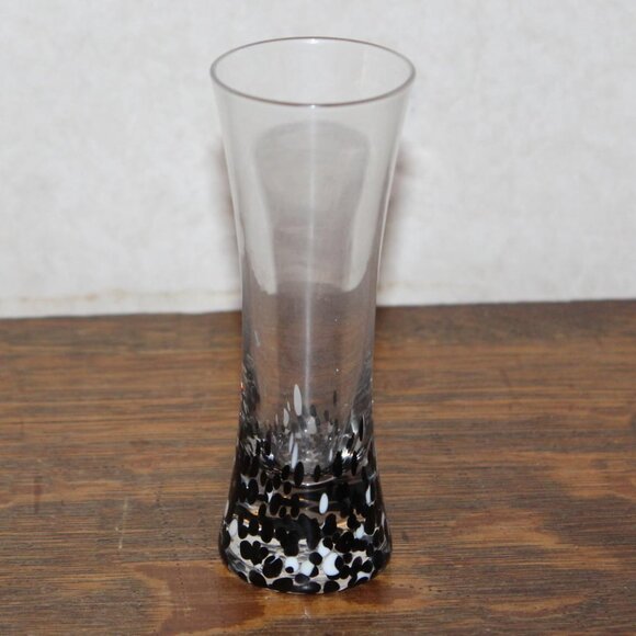 Tequila Rose Tall Black White Speckled Shot Glass - Picture 1 of 4